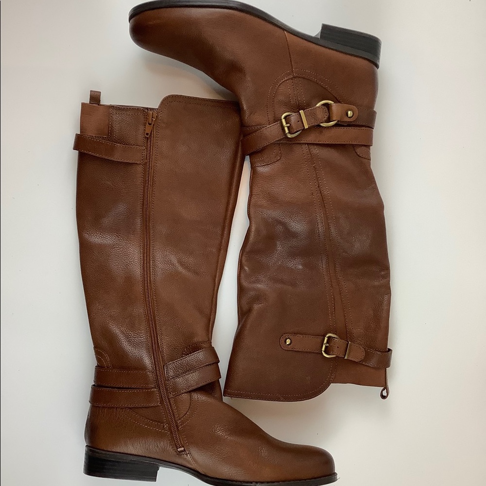 Naturalizer June Knee Boots Brown Size 10M